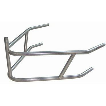 Sprint Car Rear Bumper with Post - Polished Stainless Steel