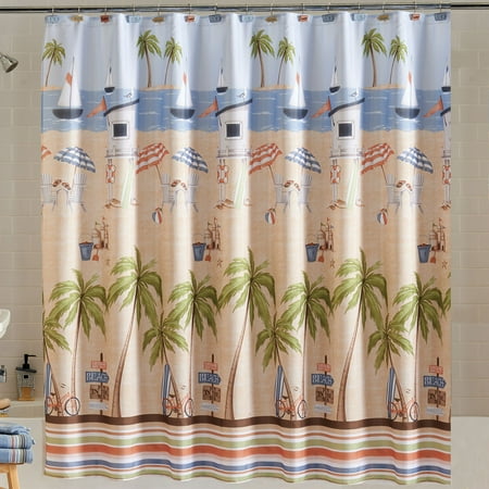 Mainstays Catching Rays Fabric Shower Curtain Multicolor 70 X