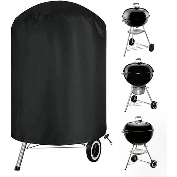 SHIQI-Twopone Charcoal Grill Cover, 22 Inch BBQ Grill Cover for Weber Original Kettle Charcoal,Heavy Duty Waterproof Grill Covers for Smoker Grill-23 D x 30" H
