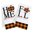 thumbnail image 3 of Hbdhejl Soft Towel 2Pcs Welcome Fall Kitchen Welcome Hand Towels Rag Maple Leaves Pumkin Flowers Dishcloth Home Decor Soft 18 X 28 In, 3 of 9