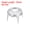 Gold/White, variant on Uxcell 60Pcs Rhinestone Studs, 6mm Round Rivets Claw Beads Nailhead, Silver/White