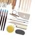 thumbnail image 5 of Juego de herramientas para cerámica y arcilla polimérica, kit para arcilla cerámica, escultura, tallado y cerámica 45 piezas, 5 of 8