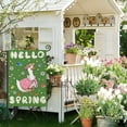 thumbnail image 3 of Hello Spring House Flags for Outdoor Decoration, Funny Goose with Flowers Large Yard Flag,Seasonal Decorative Decor for Holiday Summer Outside 28x40 Inch Vertical Double Sided, 3 of 10