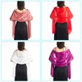thumbnail image 4 of 200x70cm Womens Imitation Silk Sheer Scarf Cape Solid Color Long Shawl Wrap for, 4 of 17