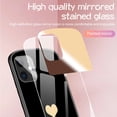 thumbnail image 7 of Cute Oval Heart-Shaped Tempered Glass Phone Case with Vanity Mirror for Phone 12 Pro, 7 of 7