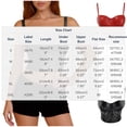 thumbnail image 3 of Mceream Corset Tops for Women Plus Size with Strap Push up Bustier Lingerie Going Out Pu Leather Bustier Club Top Black L, 3 of 9