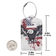 thumbnail image 4 of Pofeuu American Flag Eagle Art Print Luggage Tags, Privacy Cover ID Label with Stainless Steel Loop and Address Card for Travel Bag Suitcase-1, 4 of 5