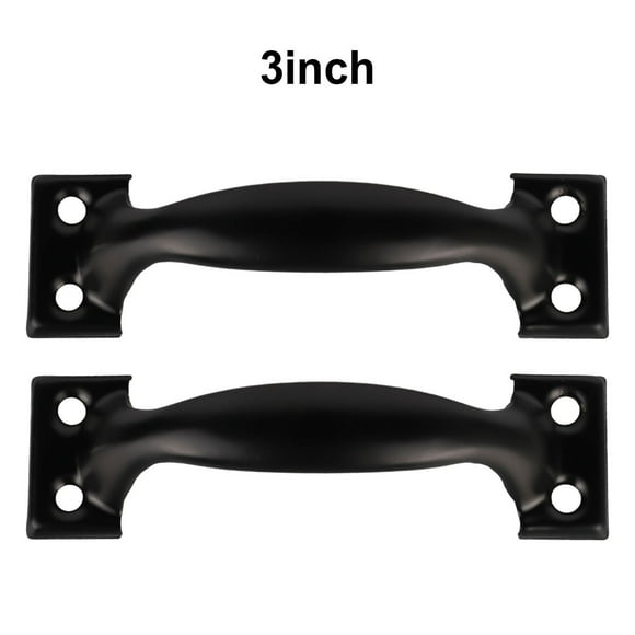 SPRING 2 Pcs Bow-Shaped Door Handle Antique Cabinet Handles Black Vintage Cupboard Drawer Knobs Furniture Gate Pull Hardware 3inch