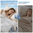 thumbnail image 2 of Blue Crab Coastal Cooling Blanket, Lightweight Breathable Summer Throw Blanket with Double Sided Cold Effect,Vintage Beach Nautical Coral Sea Picnic Beach Blankets Bed Sheet for Hot Sleepers 60"x80", 2 of 8