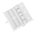 thumbnail image 4 of OULII Shower Door Hinges Door Attachment Plastic White 1Set, 4 of 8