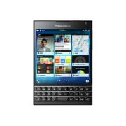 Angle View: Blackberry Passport SQW100-1 Unlocked GSM Phone w/ 3-row keyboard - Black