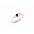 thumbnail image 2 of blue sapphire rings blue gemstone ring 10k gold plated ring anniversary ring gift for wife, 2 of 5