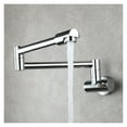 thumbnail image 3 of Brass Kitchen Faucet Tap Wall Mount Single Cold Single Hole Mixer Rotate Fold Faucet Chrome ,Easy to Install, 3 of 6