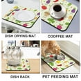 thumbnail image 4 of Cartoon Chili Peppers Coffee Drying Mat - Multi-Functional Absorbent Mat for Coffee Machine, Slip-Resistant Kitchen Counter Mat with Funny Design, 4 of 5