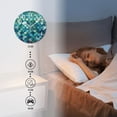 thumbnail image 3 of Round Wall Clock,Fish Scales In Shades Of Blue And Green,Silent Non-Ticking Wall Clock Decor for Home Office Kitchen Living Room Bedroom(10inch), 3 of 4