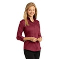 thumbnail image 4 of Red House Ladies 3/4 Sleeve Nailhead Non Iron Shirt-XL (Deep Red), 4 of 6