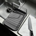thumbnail image 3 of Pot Lid Spatula Cutting Board Holder Kitchen Organizer Countertop Storage Rack with Drainage for Utensils Board Cover 1-Shelf, 3 of 7