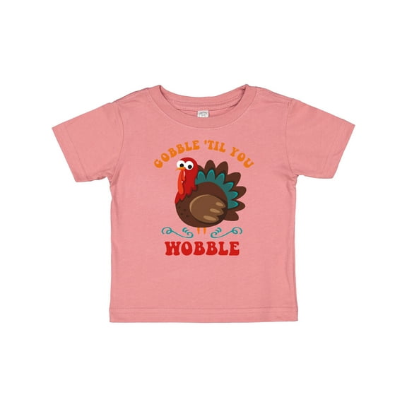 Inktastic Gobble Wobble Turkey Boys or Girls Baby T-Shirt