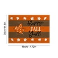 thumbnail image 3 of Danhjin Fall Placemats Waterproof Table Mats for Fall Thanksgiving Dinner, 17.72*11.81in Wipe-Clean Season Holiday Dining Table Protection Decor, 3 of 6