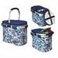 thumbnail image 2 of Aluminum Framed Picnic Cooler Basket w Service in Blue, 2 of 2