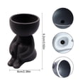 thumbnail image 3 of 1Pc Ceramic Plant Pot Sitting Human Shaped Planter Plant Container Desktop Decoration for Home Office Room, 3 of 3