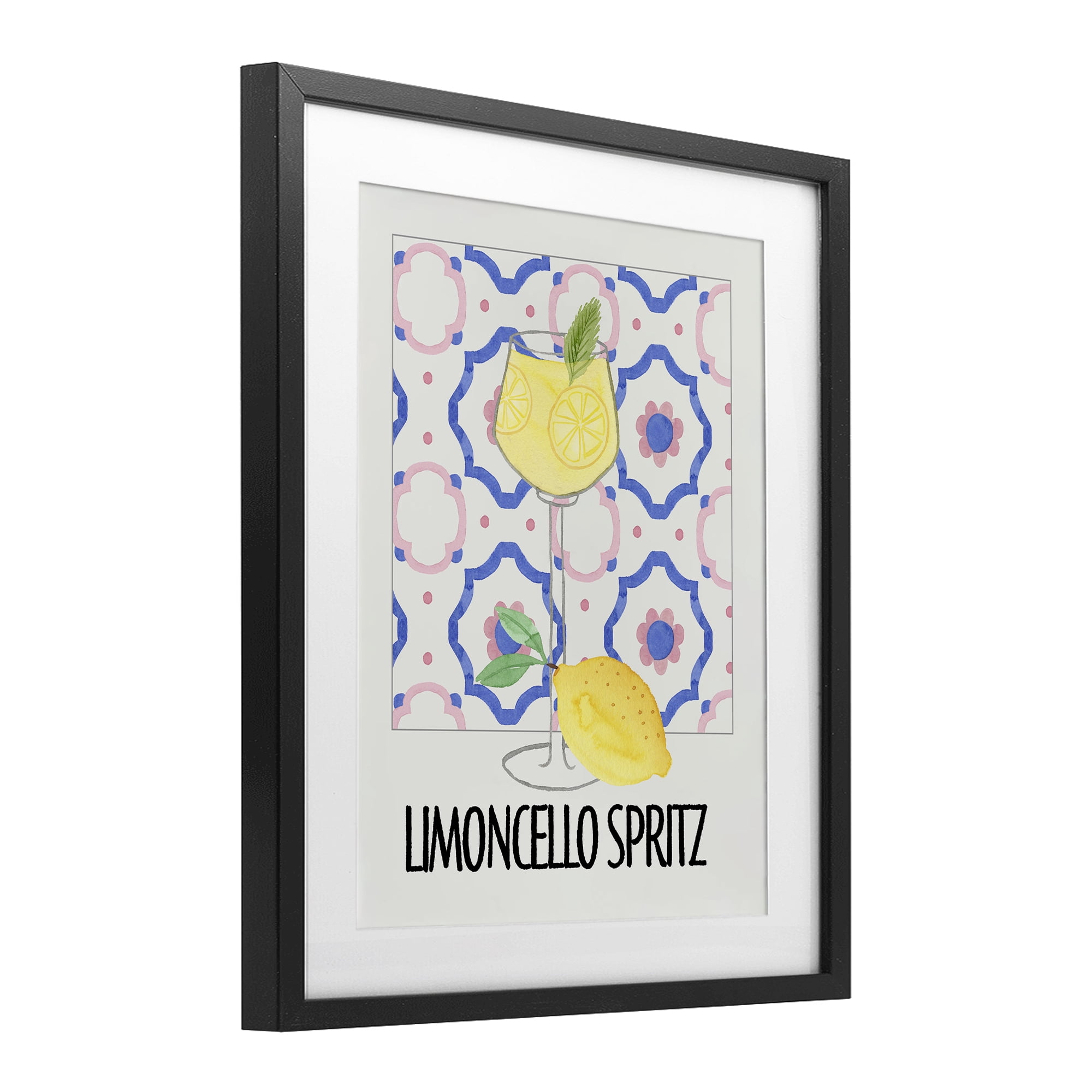 Stupell Industries Italy Spritz on My Mind Black Framed Print Under Glass, design by Nina Jacobs