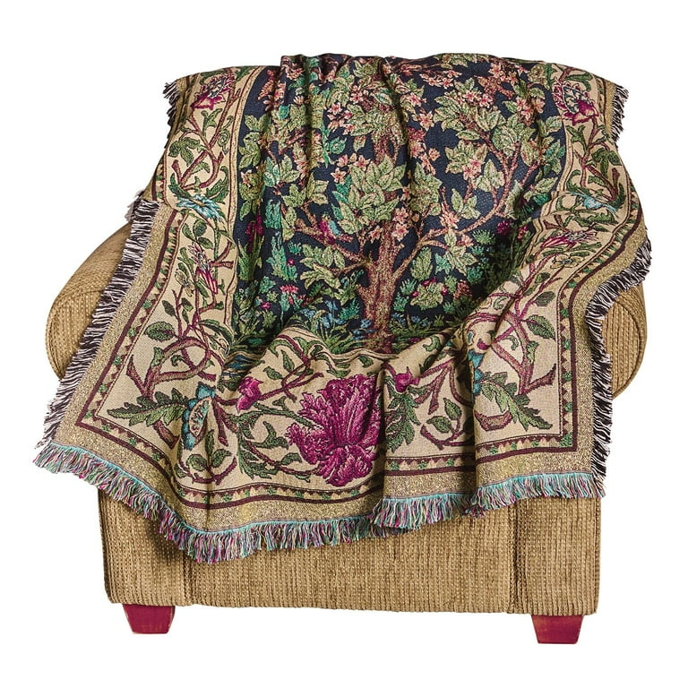 Pure Country Weavers William Morris Tree of Life Blanket Walmart