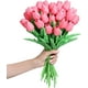 thumbnail image 3 of 15 tulipanes artificiales de seda de tacto real para decoración del hogar, Día de la Madre, primavera, boda, ramos, arreglos florales., 3 of 7
