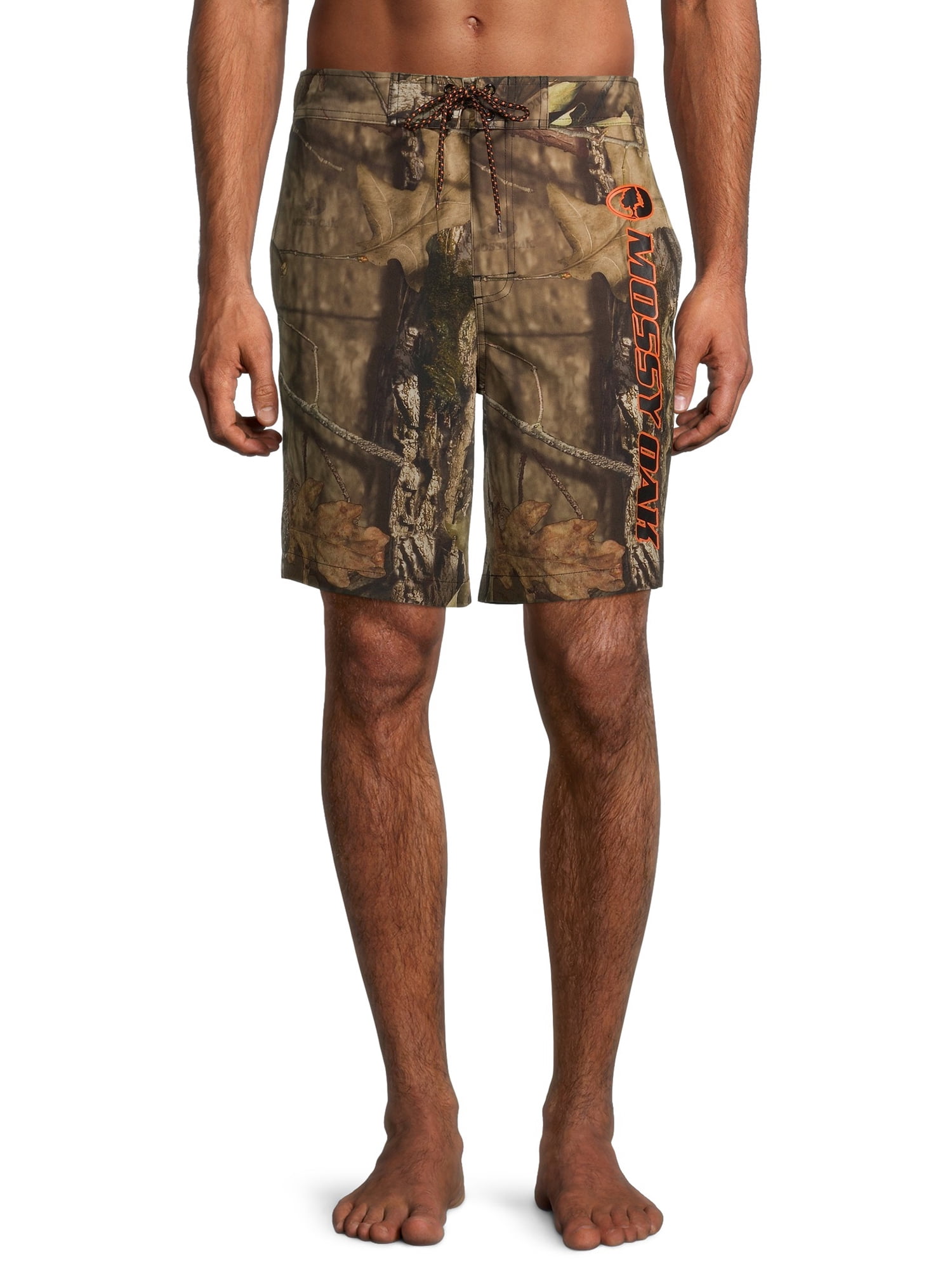 Men's and Big Men's Licensed Mossy Oak Boardshorts, up to Size 3XL