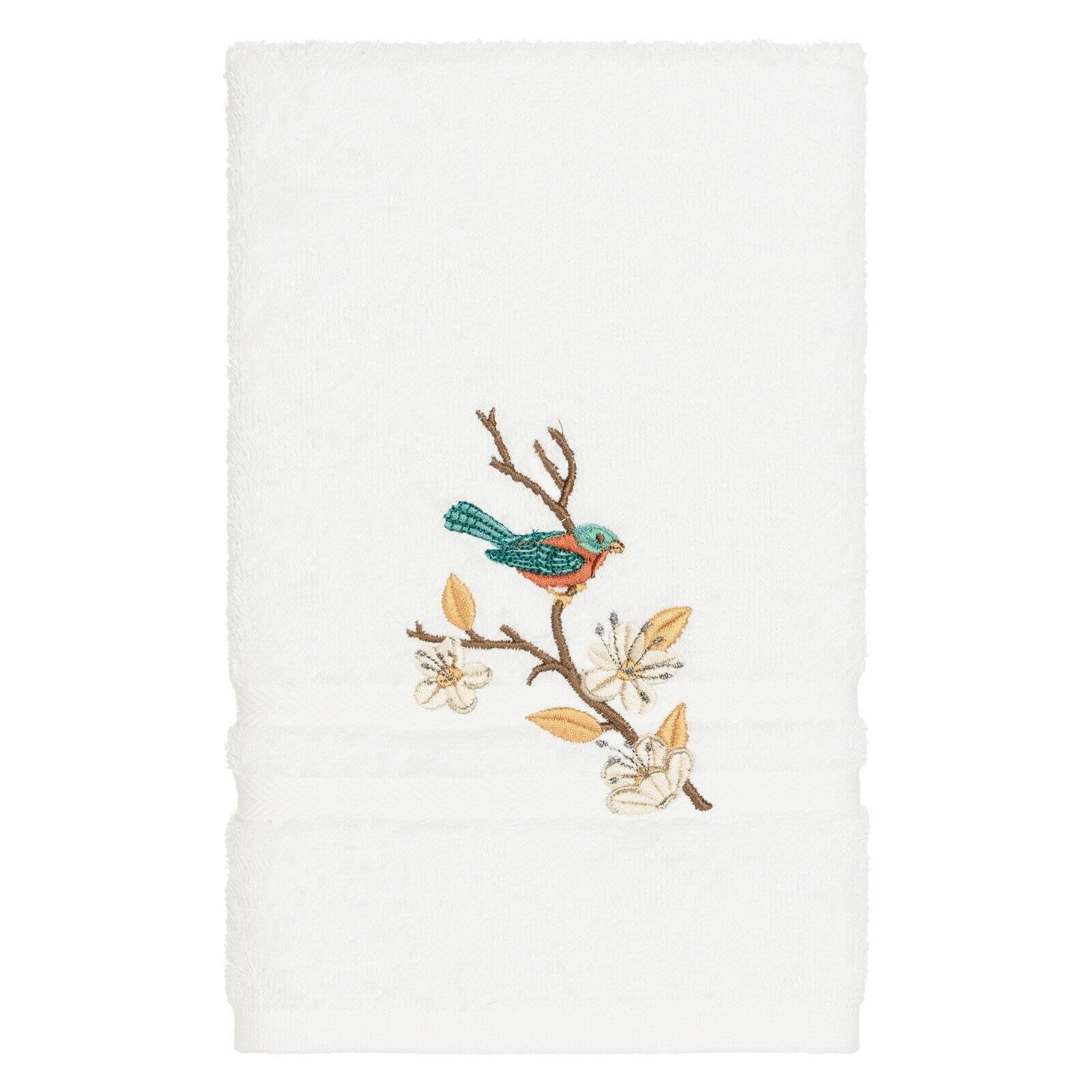 Linum Home Textiles Springtime Turkish Cotton Embellished Hand Towel