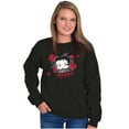 thumbnail image 5 of Betty Boop Romantic Rebel Flirt Women Plus Size Sweatshirt Brisco Brands 2X, 5 of 6