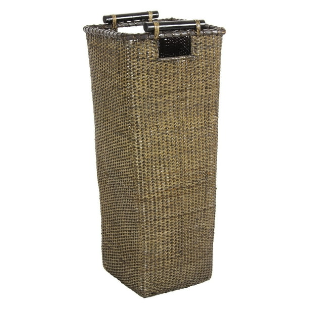 Rattan Umbrella Stand, Antique Finish