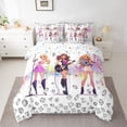thumbnail image 2 of Erosebridal Rock Music Bed in a Bag Full size,Guitar Singer Bed Set,Crystal Glitter Bedding Full Size,Super Cozy Bling Room Decoration,Reversible,7pcs, 2 of 6
