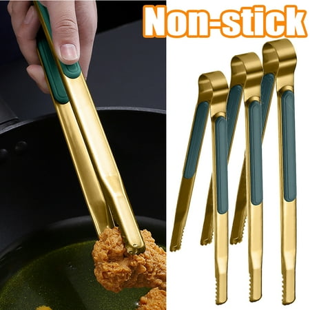 

Vnanda Stainless Steel Food Tongs Kitchen Tongs Anti-Heat Cooking Tongs Long Tweezers Pastry Clamp Grill Tongs for Fish Steak Salad Grill Barbecue Buffet