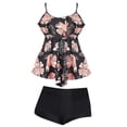 thumbnail image 2 of Minnieouse Elegante traje de baño británico para mujer: seda de leche sin mangas para mayor comodidad y transpirabilidad Conjuntos de ropa de conjuntos de ropa negro METRO, 2 of 6