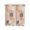 Orange, variant on Tier Curtains 45 Inches Long, Orange Blue Window Treatment Curtain Drapes, Minimalist Smear Abstract Art Painting Small Curtain Drapes for Bathroom Laundry Room, 27.5"x45", 2 Panels