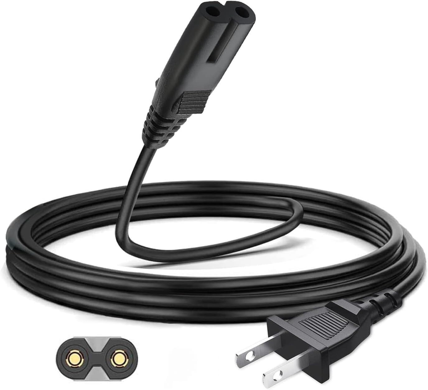 Anatolia, Cord Power Cable, E365821, Black, 2-Slot Power Cord