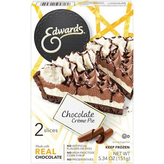 Edwards Schwans Chocolate Cream Single Pie with Hershey, 5.34 Ounce -- 12 per case.