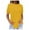 Yellow, variant on yunLCZ Women Shirts Women's Pure Color Fashionable Casual Round Neck Short Sleeve Top