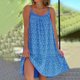 thumbnail image 1 of WILLBEST Vestidos para Mujer, Vestido de Playa Informal de Verano con Estampado Floral para Mujer, Vestido Bohemio sin Mangas con Cuello En V para Vacaciones, Fiestas, Uso Diario XXXXXGrande, 1 of 3