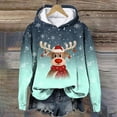 thumbnail image 2 of Futezty Christmas Sweaters for Women 2024 Fleece Winter Warm Hoodie Long Sleeve Crewneck Pullover Sweatshirts, 2 of 4