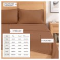 thumbnail image 5 of Great Bay Home Solid Flannel Sheet Set - 100% Turkish Cotton - Double Brushed (Full, Adobe), 5 of 6
