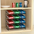 thumbnail image 4 of stusgo 4 Tiers Stackable Can Rack Organizer, Wear-Resistant Upgrade Beverage Food Can Dispenser Holder Holds up to 48 Cans for Kitchen Cabinet and Pantry (Black), 4 of 10
