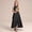 Black, variant on Girls Sleeveless Asymmetrical Formal Dress, Elegant Hi-Lo Maxi Gown for Recital Pageant Party, Kids to Performance Dress, 12 Colors, Ages 2-14 Years