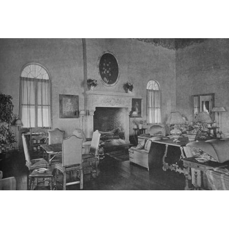 Living room, Gulf Stream Golf Club, Palm Beach, Florida, 1925 Print Wall