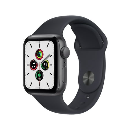 Apple Watch SE (1st Gen) GPS, 40mm Space Gray Aluminum Case with...
