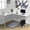 White, variant on Black wood+metal desk for computer use / Spacious tops for shared office work
