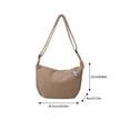 thumbnail image 3 of Women Casual Shoulder Bag Japanese Crossbody Bag Simple Dumplings Bag Korean Styles Messengers Bag for Daily Travel, 3 of 9