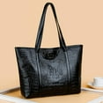 thumbnail image 4 of Retro Crocodile Leather Women Handbag Large Capacity Shoulder Shopping Bag, 4 of 9