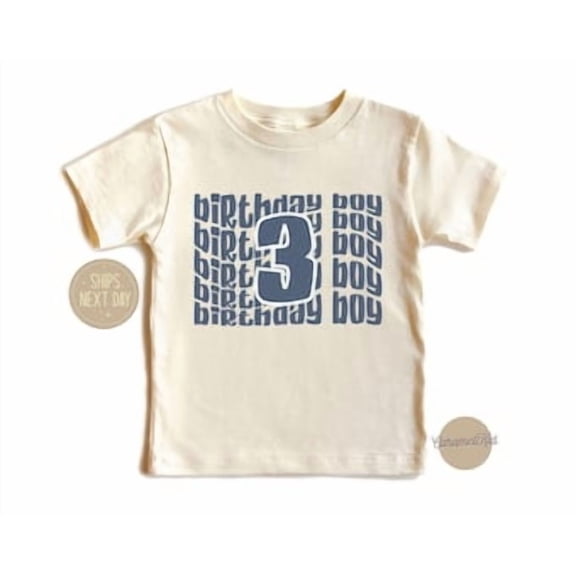 Bella Canvas Birthday Kids 3rd Birthday Boy Toddler Boy 3 Year Old Birthday Third Age Kids Toddler Shirt